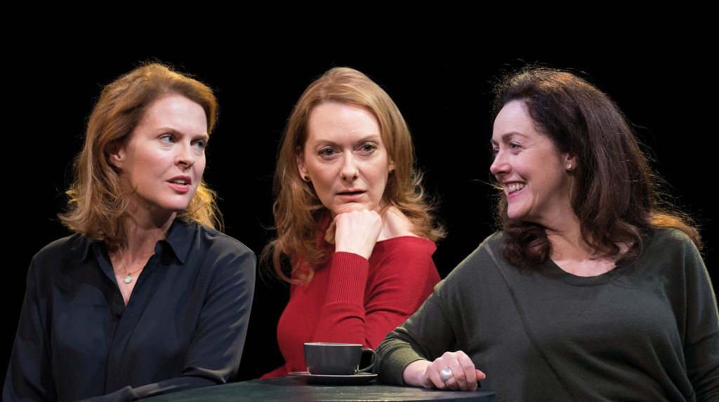 Aisling O'Sullivan, Cathy Belton and Derbhle Crotty in The Approach (Image by Patrick Redmond) The-Approach-triptych - Patrick Redmond